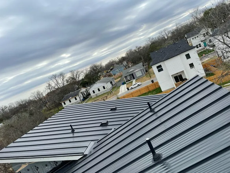 Standing seam metal roof panels with vents for Skylight Repair in Golden Hills